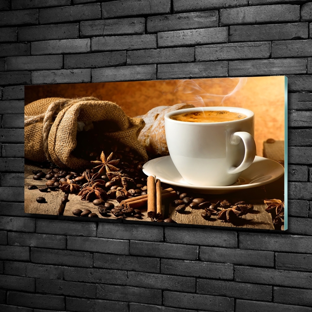 Fali üvegkép Kávé és fűszerek