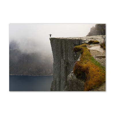 Üvegfotó Norvég szikla