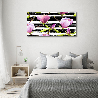 Egyedi üvegkép Magnolia rudak