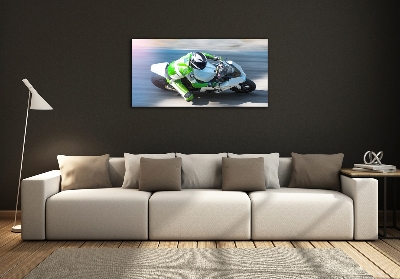 Üvegkép falra Motorkerékpár-verseny