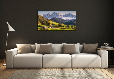 Üvegfotó Panoráma a hegyek