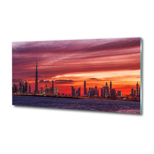 Üvegkép nyomtatás Sunset dubai