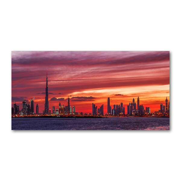 Üvegkép nyomtatás Sunset dubai