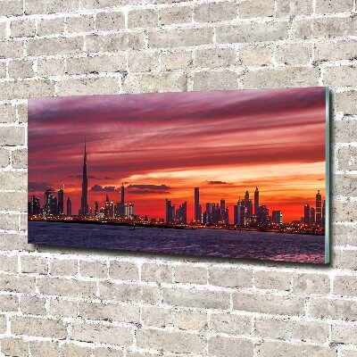 Üvegkép nyomtatás Sunset dubai