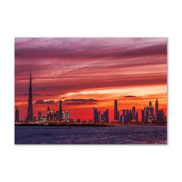 Üvegkép nyomtatás Sunset dubai