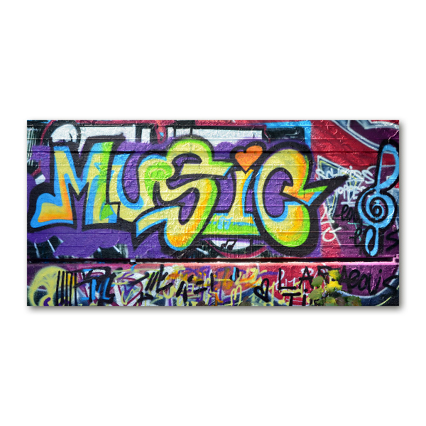 Üvegkép falra Graffiti a falon