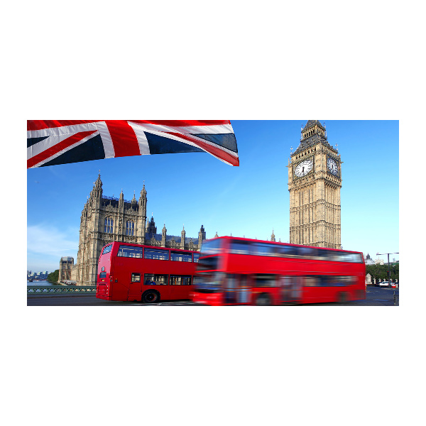 Üvegkép falra Bus london