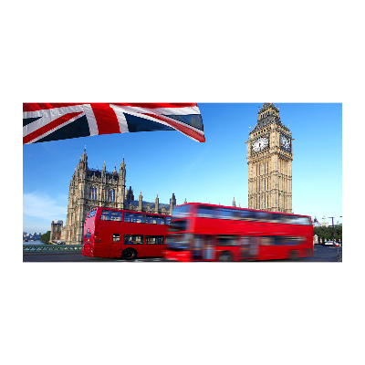 Üvegkép falra Bus london