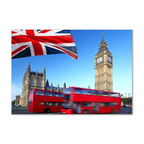 Üvegkép falra Bus london