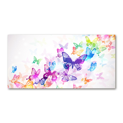 Üvegkép Színes pillangók