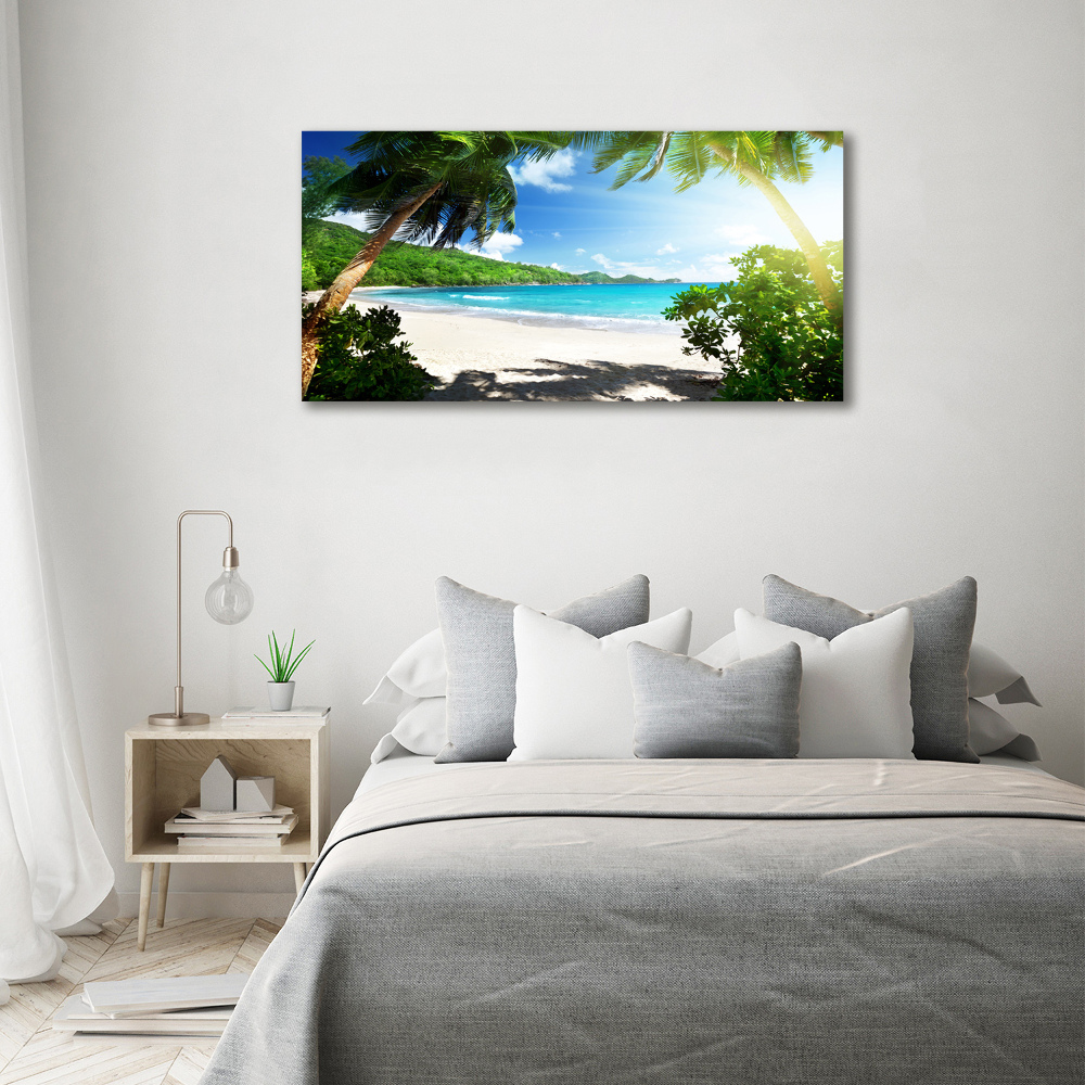 Üvegfotó Seychelles strand