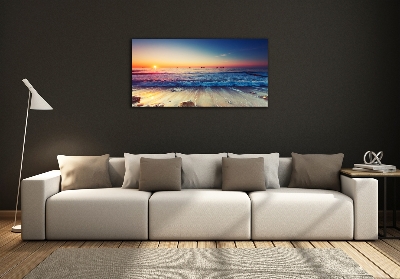 Üvegfotó Sunrise tenger