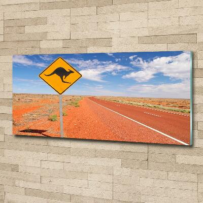 Üvegfotó Az út ausztráliában
