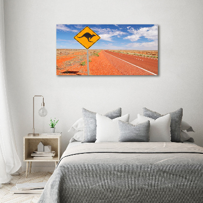 Üvegfotó Az út ausztráliában