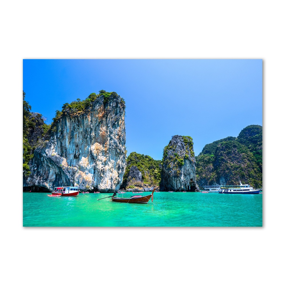 Üvegfotó Csónakok thaiföld
