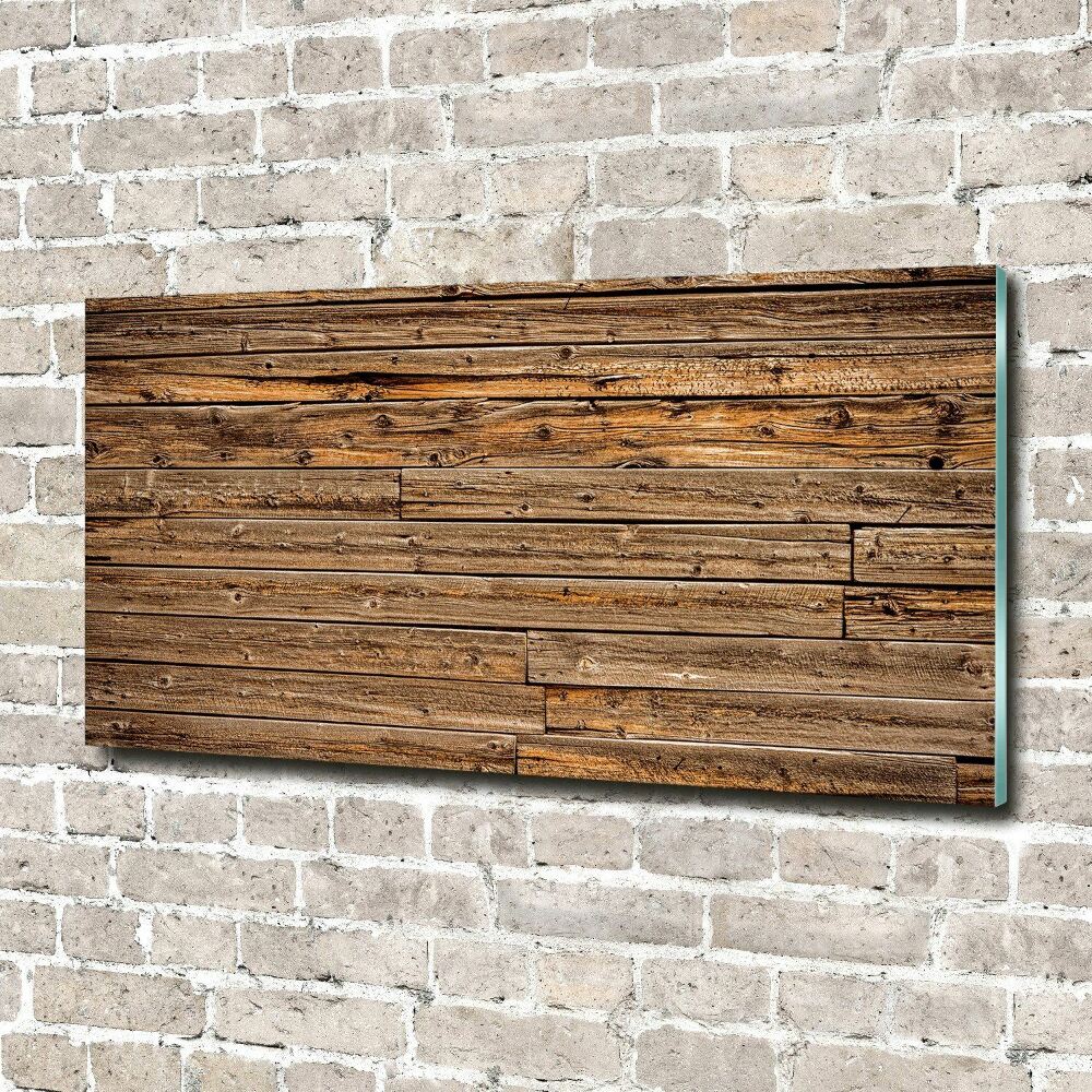 Üvegkép nyomtatás Fából készült fal