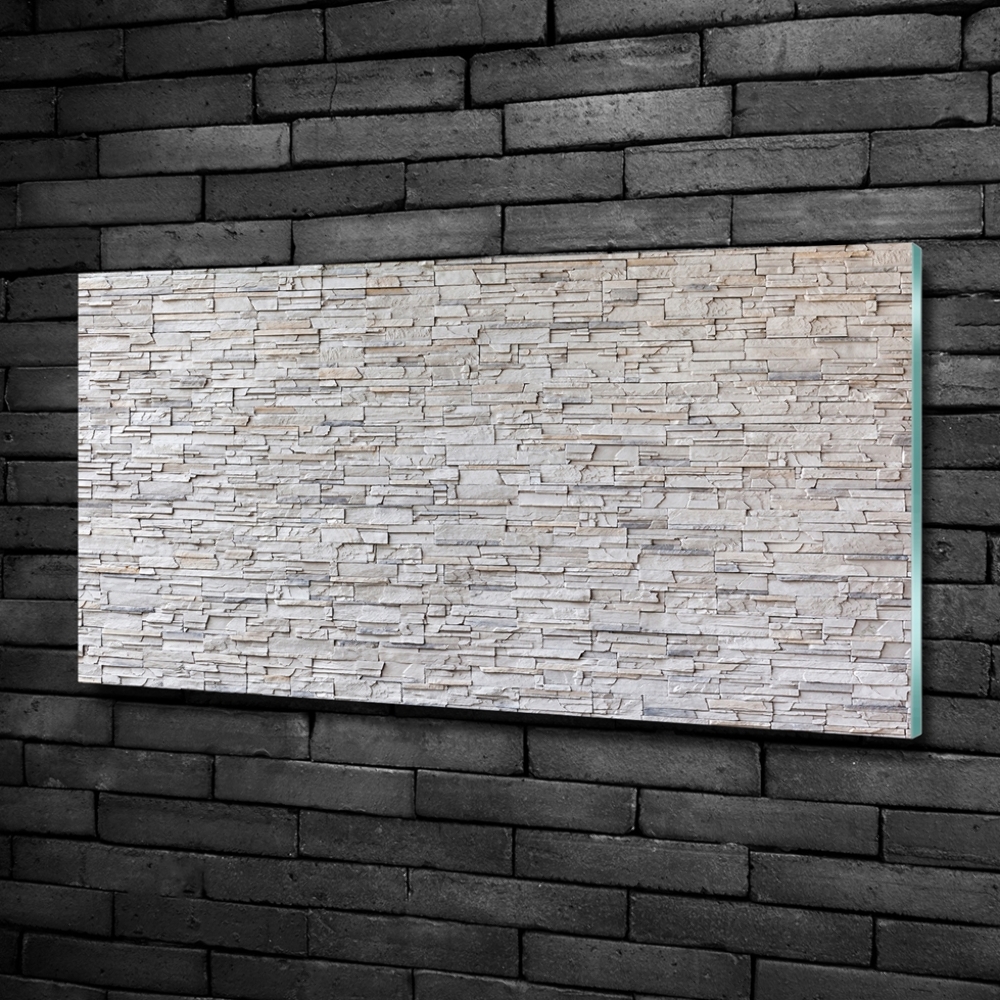 Üvegkép nyomtatás Kő fal