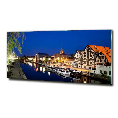 Üvegkép falra Bydgoszcz éj