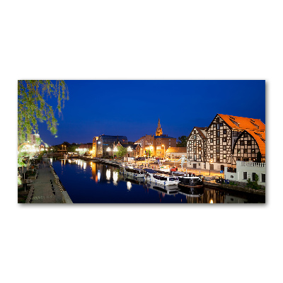 Üvegkép falra Bydgoszcz éj