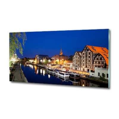 Üvegkép falra Bydgoszcz éj