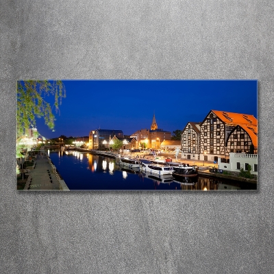 Üvegkép falra Bydgoszcz éj