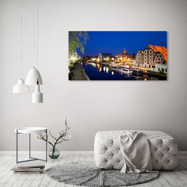 Üvegkép falra Bydgoszcz éj
