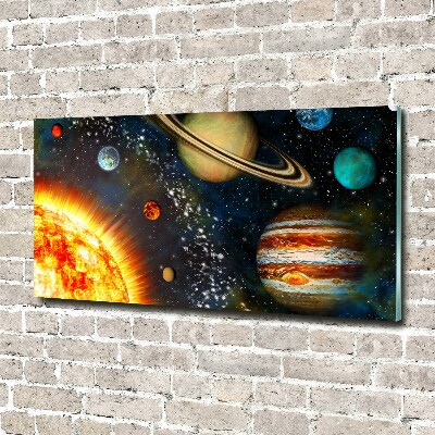 Üvegkép falra Naprendszer