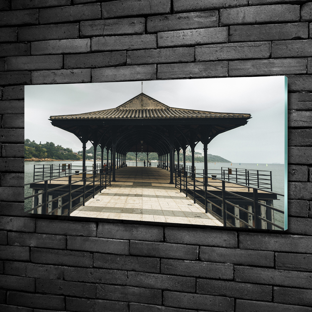 Üvegkép falra Pier hong kong