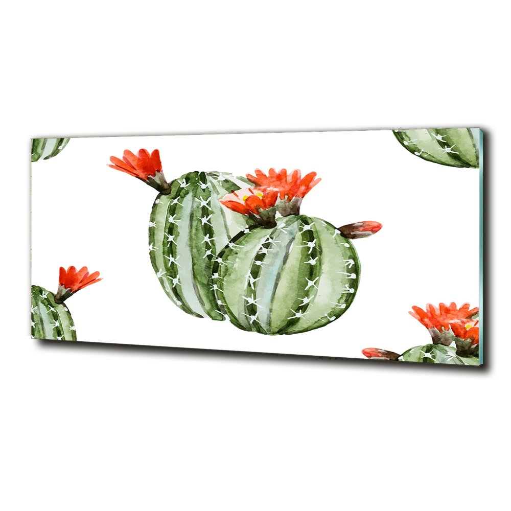 Fali üvegkép Kaktuszok