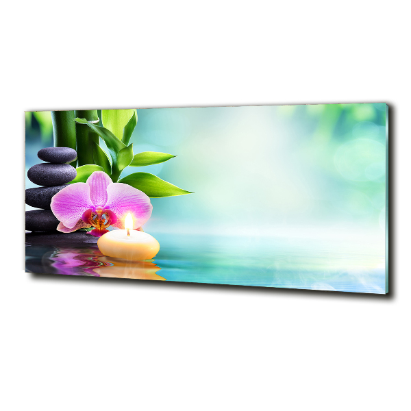 Egyedi üvegkép Bambusz orchidea