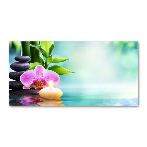 Egyedi üvegkép Bambusz orchidea