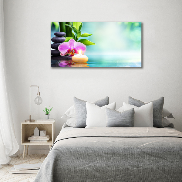 Egyedi üvegkép Bambusz orchidea