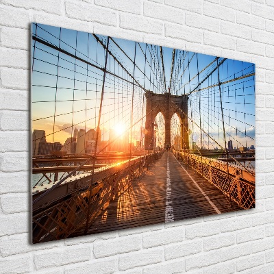 Üvegkép falra Brooklyn híd