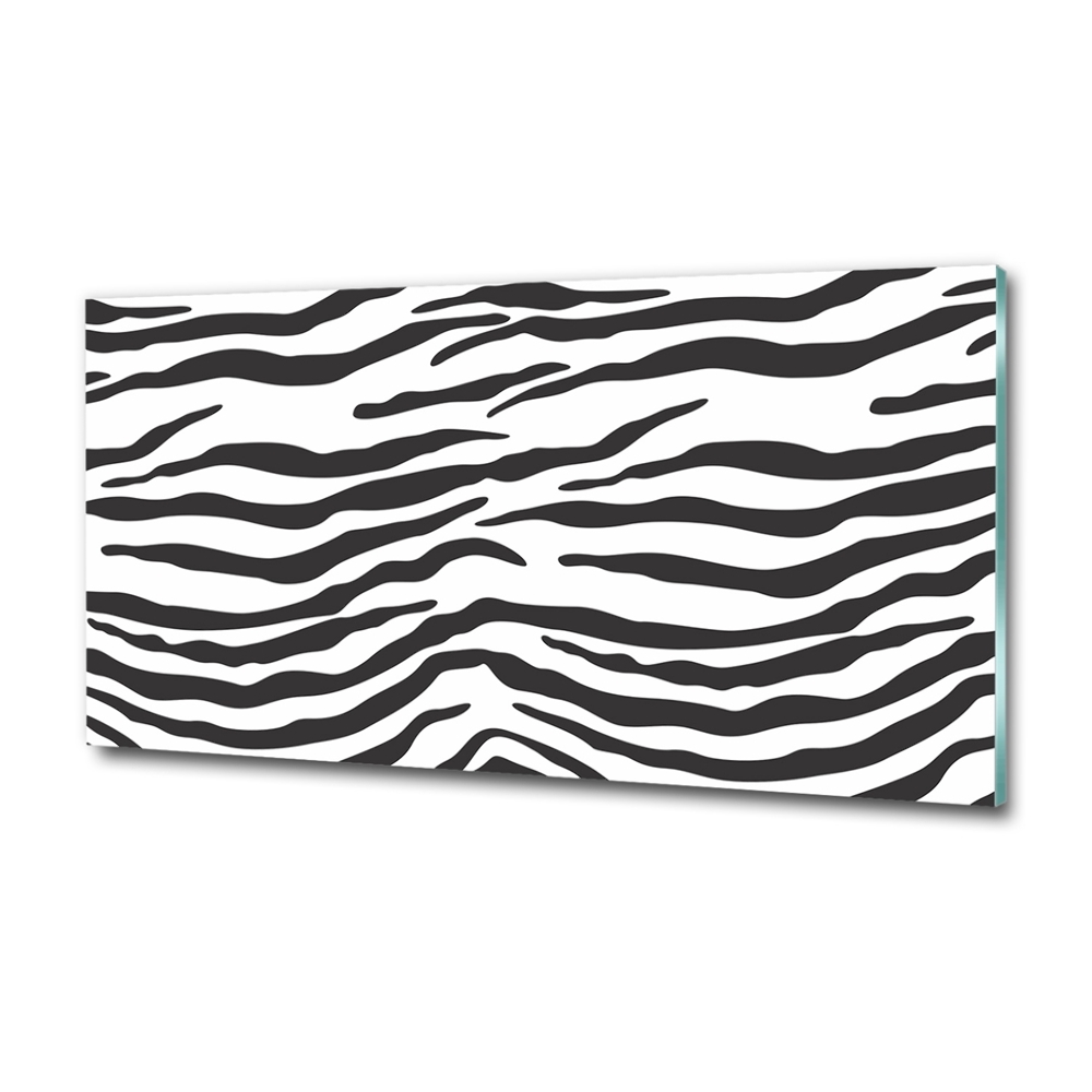 Üvegkép nyomtatás Zebra háttér