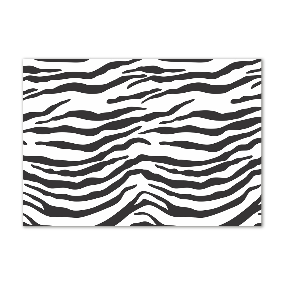 Üvegkép nyomtatás Zebra háttér