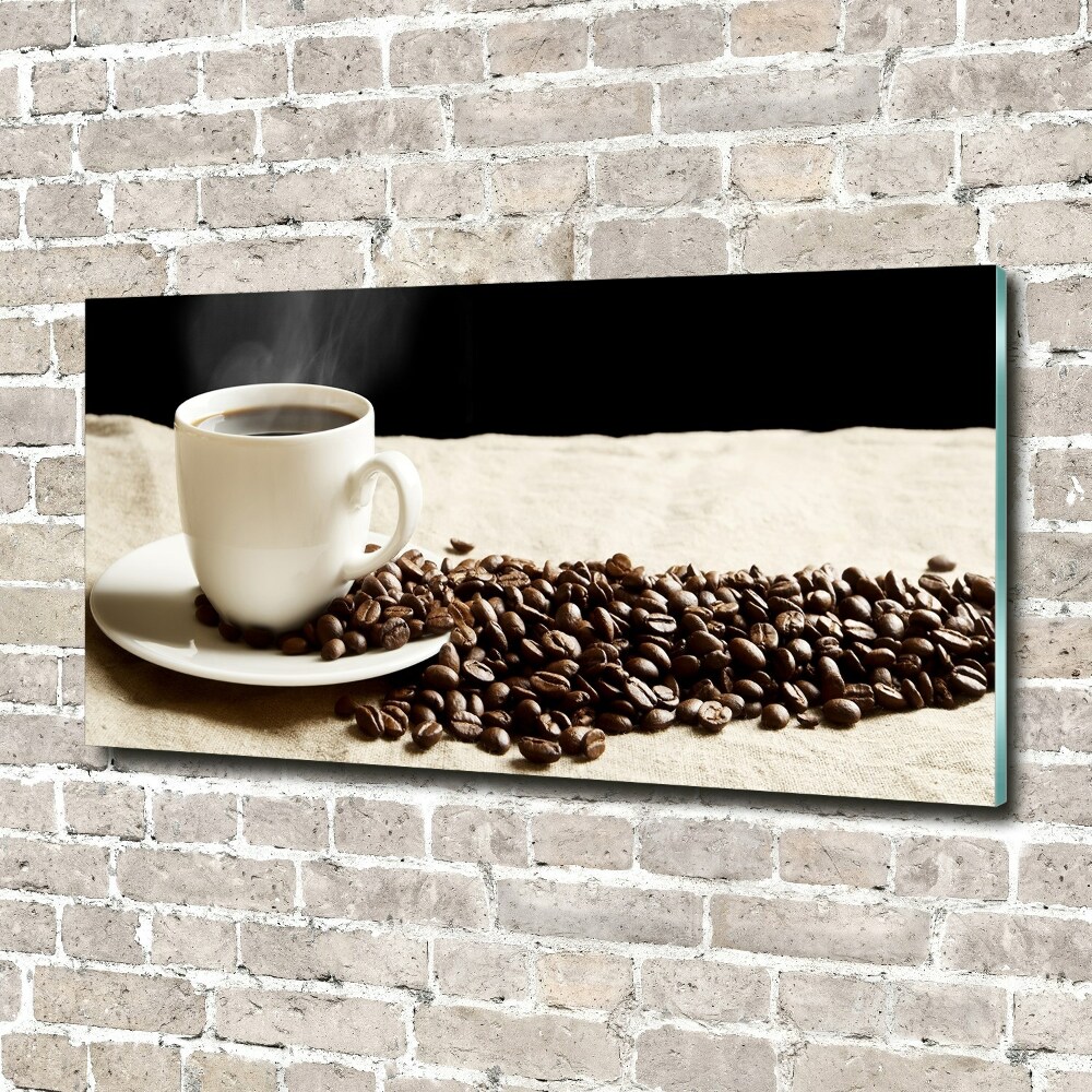 Fali üvegkép Aromás kávé
