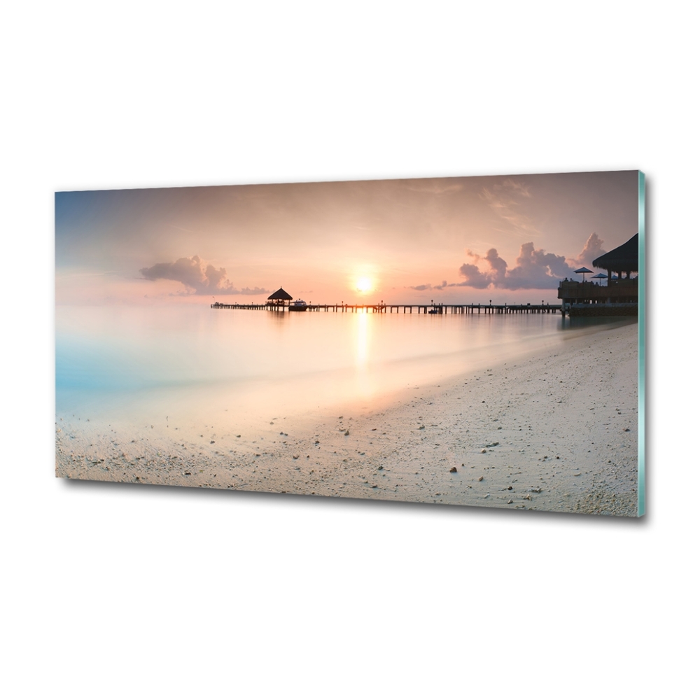 Üvegfotó Beach maldív