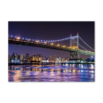 Üvegkép falra Bridge new york city