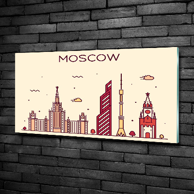 Üvegkép nyomtatás Moszkva épületek