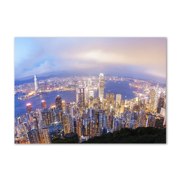 Üvegkép falra Hong kong panoráma