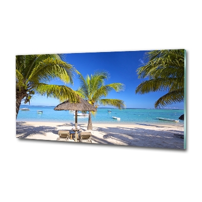 Üvegfotó Beach mauritius