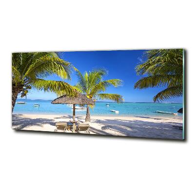 Üvegfotó Beach mauritius