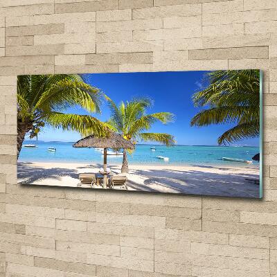 Üvegfotó Beach mauritius