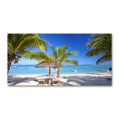 Üvegfotó Beach mauritius