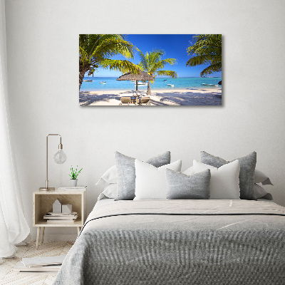 Üvegfotó Beach mauritius