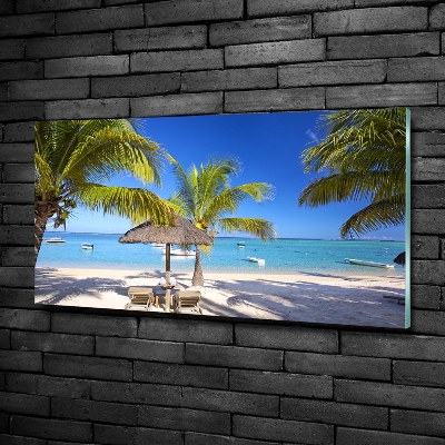 Üvegfotó Beach mauritius