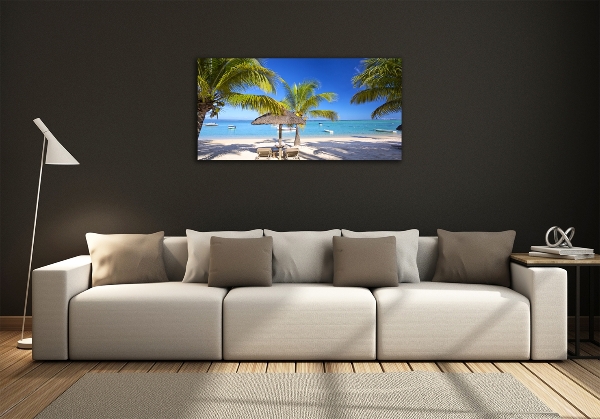 Üvegfotó Beach mauritius