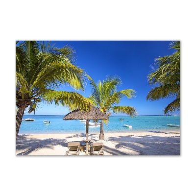 Üvegfotó Beach mauritius