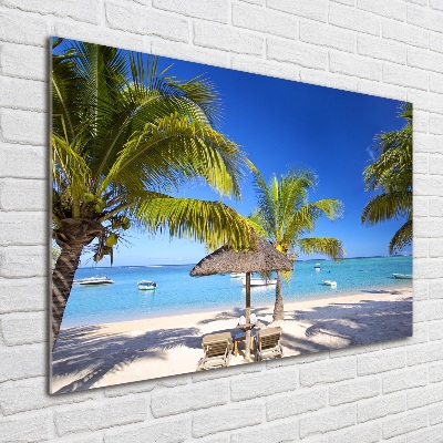 Üvegfotó Beach mauritius