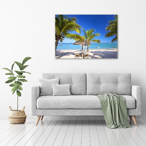 Üvegfotó Beach mauritius